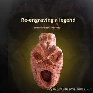 Mini Monster Sound Ocarina Entretenimiento deportivo popular Aztec Death Whistle Prank Stress-Relief Screaming Ghost - Product Image 3