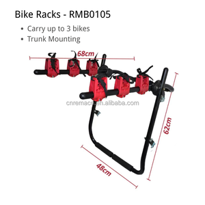 <span class=keywords><strong>Porte</strong></span>-vélos pour voiture Overlanding, 3 vélos, support <span class=keywords><strong>de</strong></span> vélo pour <span class=keywords><strong>coffre</strong></span> <span class=keywords><strong>de</strong></span> véhicule, <span class=keywords><strong>porte</strong></span>-vélos pliable pour la plupart des voitures et SUV - Product Image 3