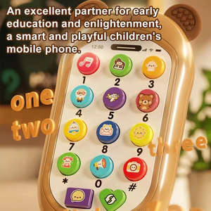 <span class=keywords><strong>Téléphone</strong></span> Musical Interactif Intelligent Personnalisé pour Enfants – Jouet Éducatif Précoce en Caoutchouc pour l'Apprentissage Cognitif - Product Image 5