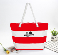 Vente en gros, sacs fourre-tout en coton populaire et tendance, sac fourre-tout de plage en toile de coton personnalisé avec poignée de corde