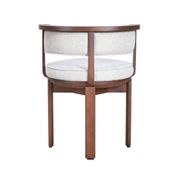 Chaise de salle à manger rotative moderne en bois massif, imperméable et écologique, mobilier de salle à manger d'hôtel