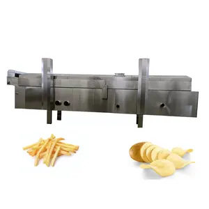 Yeni teknoloji yüksek kaliteli küçük ve büyük kapasiteli patates kızartması patates cipsi işleme makinesi sıcak satış