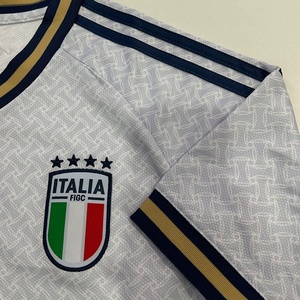 ジャージーファン向けイタリア代表ホーム＆アウェイサッカーユニフォーム半袖VネックTシャツカスタムクロスボーダーヘアサマーエディション - Product Image 4