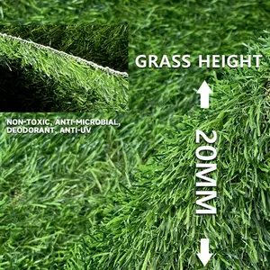 UV Resistant Natural Garden Landscape Turf Artificial Grass Synthetic Grass Green Rug Cesped Artificial Grass Carpet