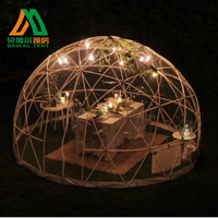 Dôme de tente de glamping transparent en forme d'igloo de jardin de 3,6 m