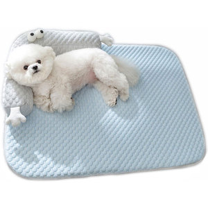 Factory Cooling Dog Bed for <b>Cats</b> Dog Mat Bed Calming Pet Bed Cushion Washable Dog Sofa Bed Summer Breathable Cooling Dog Bed - Product Image 1