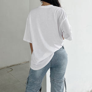 Camiseta con Estampado de Bikini Estilo Y2K 2025 para Mujer, Cuello Redondo, Manga Corta Holgada, Informal - Product Image 6