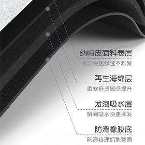 Alfombrilla ovalada absorbente de tierra diatomeas para grifo, para fregadero de cocina y encimera de baño - Product Image 5