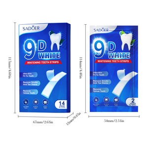 แผ่นฟอกสีฟัน SADOER 9D สีขาว 7 ซอง บางเฉียบพิเศษ ขจัด<span class=keywords><strong>คราบ</strong></span>ชา <span class=keywords><strong>คราบ</strong></span>บุหรี่ ฟันขาวขึ้น ปกป้องฟัน ลมหายใจหอมสดชื่น - Product Image 4