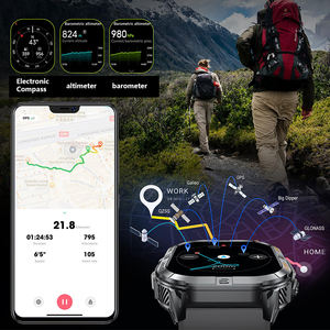 Montre connectée EDS K72 GPS avec écran AMOLED de 2,13 pouces, lampe torche LED, boussole, plus de 100 modes sportifs, montre de fitness, batterie 580 mAh, appels Bluetooth pour iOS et Android - Product Image 2