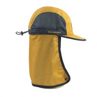 Gorra Deportiva de Secado Rápido de Alta Calidad, Color Amarillo y Negro, con Logotipo Personalizado, Ligera, para Correr al Aire Libre, con Solapa para el Cuello