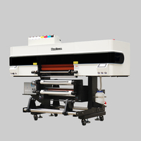 Impresora A3 UV DTF, película dorada de 30 cm, todo en uno, rollo a rollo, impresora UV DTF con máquina laminadora