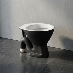WC moderne en céramique Vitrosa bleue avec siphon S/P, ensemble de toilettes européennes - Product Image 6
