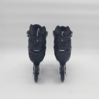 Patins à roulettes professionnels d'extérieur pour freestyle, châssis en aluminium noir en PVC, roulements ABEC-7, chaussures de roller imperméables de haute qualité