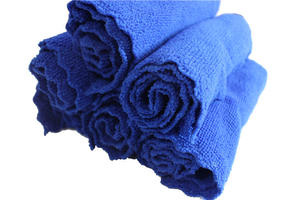 中国工場卸売 ジグザグ縁クリーニングクロス キッチン雑巾 多目的マイクロファイバークリーニングクロス - Product Image 4