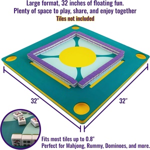 Mesa flotante de dominó de espuma EVA para fiestas en interiores y exteriores, fichas de mahjong, juegos de palabras y cartas de juego. - Product Image 2