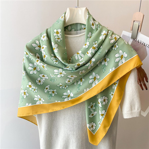 Nouveau châle carré <span class=keywords><strong>en</strong></span> <span class=keywords><strong>soie</strong></span> twill imprimée personnalisée 90x90cm <span class=keywords><strong>en</strong></span> maille, collection 2025 - Product Image 6