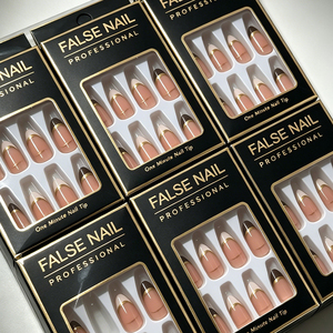 <span class=keywords><strong>Faux</strong></span> <span class=keywords><strong>ongles</strong></span> en ABS résistants aux chocs, forme amande ou cercueil, effet papillon laser argenté métallique, brillants sous les lumières de scène, <span class=keywords><strong>livraison</strong></span> <span class=keywords><strong>rapide</strong></span> en gros - Product Image 2