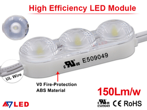 โมดูลไฟ LED กันน้ำ DC12V 3LEDs 0.72W SMD2835 IP67 168LM สำหรับป้ายไฟภายนอกอาคาร - Product Image 2