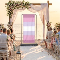 Toile de fond imprimée motif arc-en-ciel personnalisé, idéale pour les cabines photo de fête et les décorations de cérémonies festives