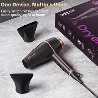 Sèche-cheveux professionnel de salon avec diffuseur, haute puissance AC 2400W, sèche-cheveux électrique ionique pour salle de bain, maison, hôtel