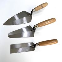 Truelle de maçonnerie en une seule pièce avec manche en bois de hêtre pour le marché américain Forme carrée 2 pouces par 6 pouces