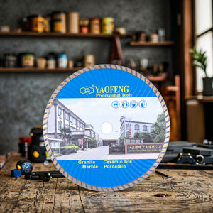 Lame de scie ondulée renforcée au diamant de <span class=keywords><strong>230</strong></span> mm (9 pouces) pressée à froid OEM pour le marbre, le granit, la brique, le bloc, le béton - Product Image 5