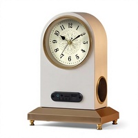 Jam Meja Digital Retro Roman dengan Speaker Bluetooth dan Port USB Multifungsi Cocok untuk Dekorasi Rumah dan Kantor