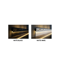Plinthe LED encastrée moderne en aluminium, éclairage indirect dissimulé pour hôpitaux et gymnases