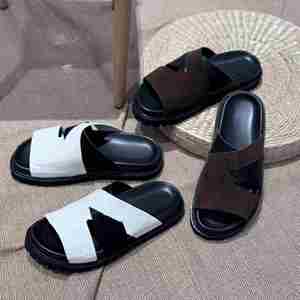 Nouvelles Chaussures de Marche Plates d'Été pour Hommes 2025, Style Italien, à Semelle Épaisse, à Bride Unique, en Maille Respirante, à Lacets, pour l'Extérieur - Product Image 1