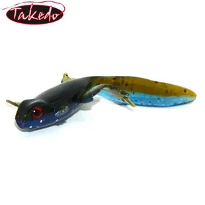 Takedo sp06a isca de pesca, isca de pescar macia de plástico, 80mm 3.8g de sapo, isca tadpole