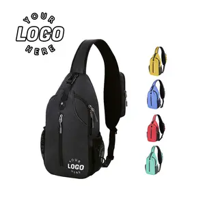 Supplier Wholesale Custom Crossbody Sling Chest Bag Anti Theft Backpack For Traveling Hiking Daypack Chest Bag Shoulder Bag Men