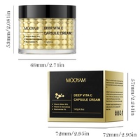 Crème Visage Magique Vitamine C Marque Blanche Coréenne, Hydratante, Réparatrice Rides, Anti-Âge, Collagène en Capsules
