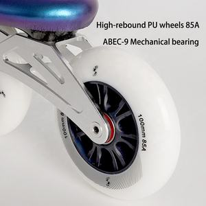 SK1 enfant vitesse patins à roulettes 3 roues patinage professionnel en ligne trois roues chaussures de patin en Fiber de carbone - Product Image 4