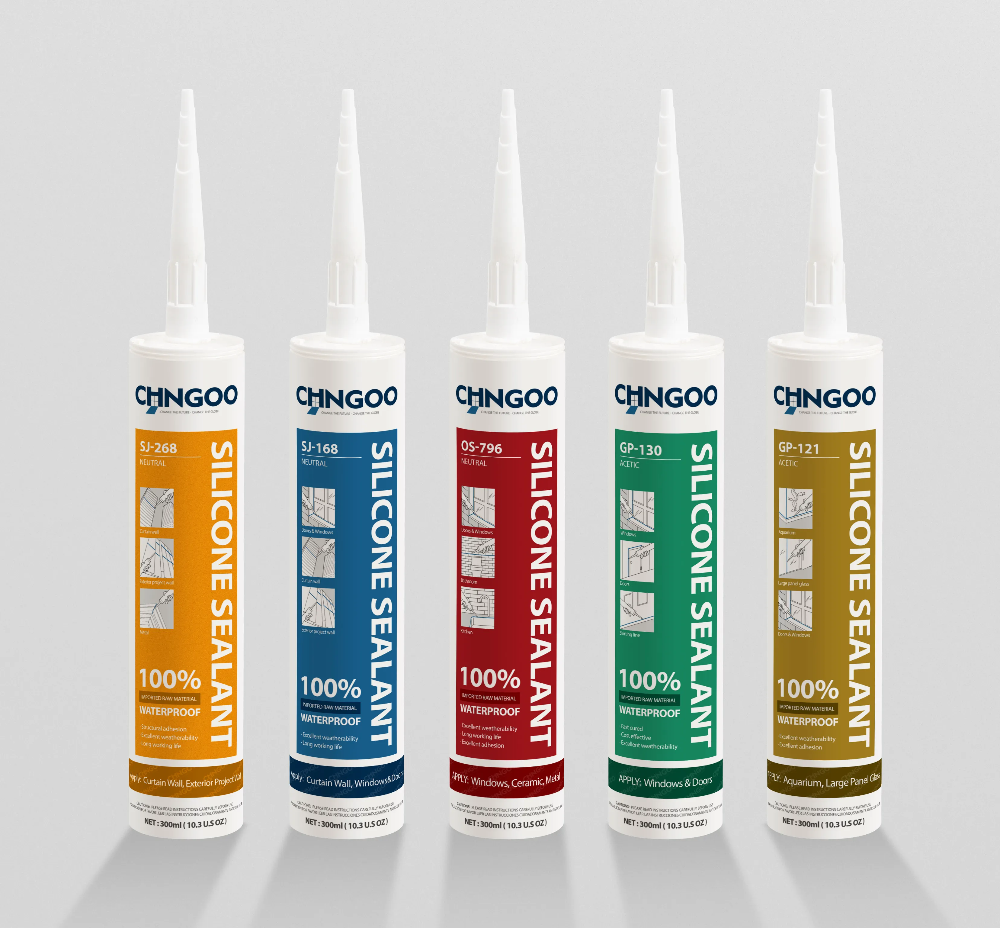 Factory Wholesale Price Neutral Transparent RTV Silicone Sealant Waterproof
