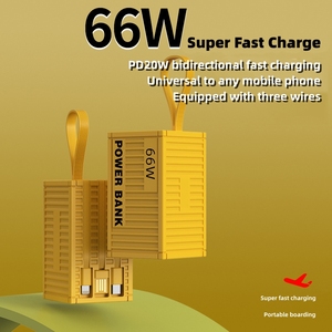 <span class=keywords><strong>Power</strong></span> Bank Portatile 20000mAh ad Alta Capacità, Stazione di Ricarica 20W con Doppia USB e Ricarica Rapida, con Cordino - Product Image 2