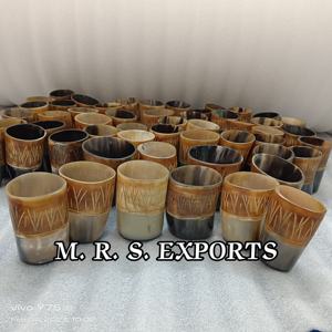 Coupes en corne de bœuf de qualité supérieure, gravées et finies au feu, coupes à vin viking, verres à boire aux prix les plus bas - Product Image 6