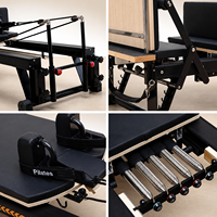 Machine de Pilates Reformer en alliage d'aluminium, lit de fitness réglable pour le remodelage corporel et la rééducation, équipement professionnel pour studio