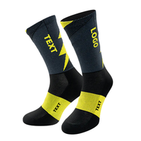 Chaussettes de sport en coton blanc antidérapantes pour le cyclisme, respirantes, avec logo personnalisé OEM KT-0026-385, maille frontale, pour le basketball