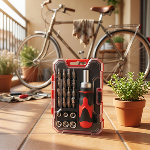 Wholesale Magnetic Impact Driver Bit Set Home Repair <b>Tools</b> Set Combination Plastic Box CRV Screwdriver Bit Set - Product Image 2