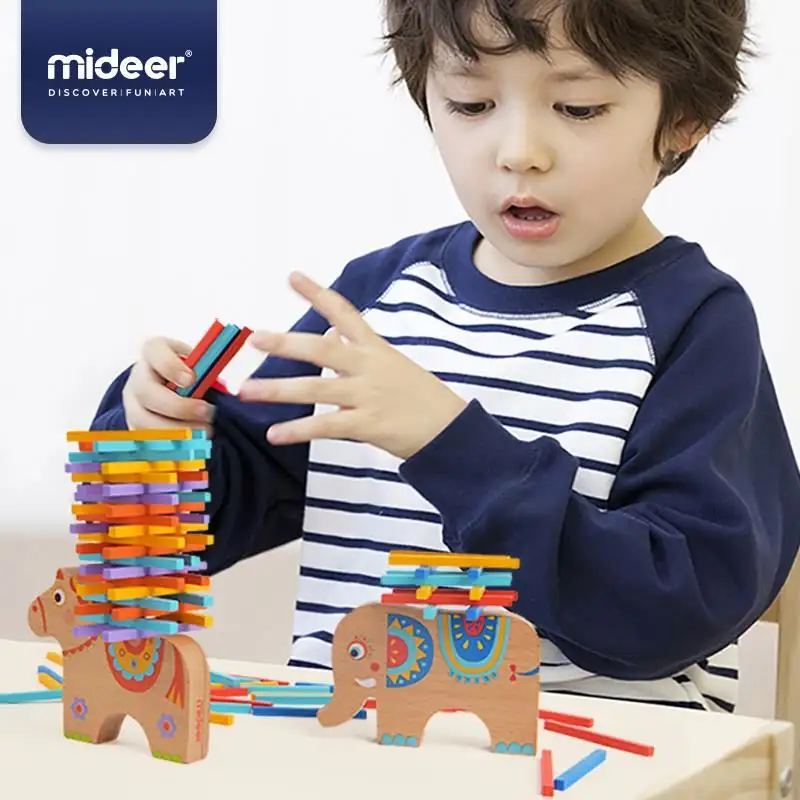 Mideer Md1050 Houten Stapelbalans Olifant Educatief Wiskunde Speelgoed Voor Kinderen Leren Spelen Educatieve Spelletjes