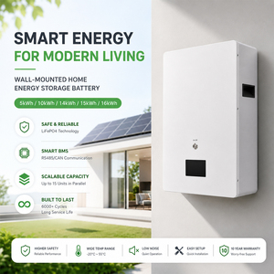 Smart Wall Mounted Sodium-ion Battery 5-16kWh Stackable Hybrid Grid Home Solar Energy Storage System Expandable - Product Image 1