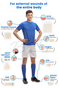 Istruzione sul prodotto: Medicazione idrocolloidale per ferite, resistente all'acqua, per la cura delle ferite, cerotti idrocolloidali - Product Image 6