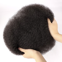 Orientfashion Honey Blonde cabello humano Afro Kinky Bulk Color personalizable 50g para giros y trenzas Extensión de cabello