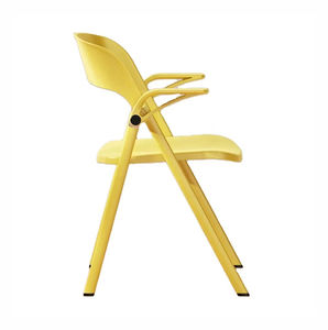 Silla Elevadora Moderna de Plástico HDPE, Plegable, con Marco de Hierro, Cómoda, para Comedor, Jardín, Exteriores, Comercios, Restaurantes, Oficinas y Conferencias - Product Image 4