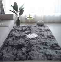Gris chambre salon maison tapis nordique moelleux en peluche chambre d'enfants décor antidérapant tapis salon porche Table café grand tapis