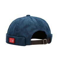 Gorro de Marinero Ajustable para Hombre y Mujer, Gorra Retro sin Visera, Gorro Docker de Color Sólido, Estilo Hip Hop