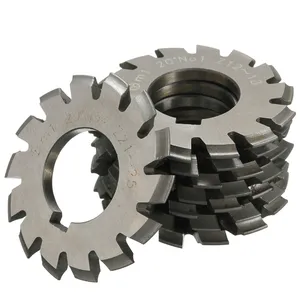 8PCS Set NO.1-NO.8 M1 M2 M3 M4 M5 M6 M8 PA20 Degrees CNC HSS Module Gear Milling Cutter Involute Gear Cutting Tools