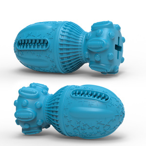 Juguete Masticable para Mascotas, Rojo, Interactivo, para Perros, Limpieza de Dientes, Forma de Hueso, con Sonido, para Perros - Product Image 5