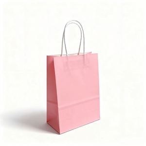 Bolsa de Papel Personalizada KM, Bolsa de Compras Ecológica, Bolsa de Papel Kraft con Asas Resistentes para Ropa, Zapatos y Comestibles - Product Image 1
